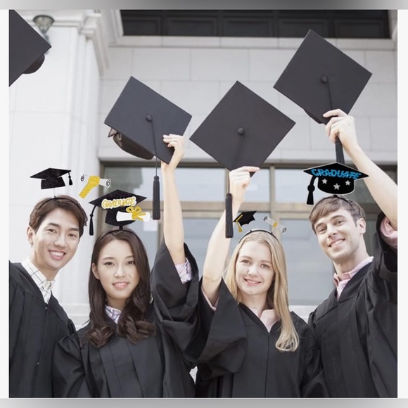 **SOLD**New Graduation Headband Hair Graduation Cap Hair with sequence Hoop 1PC - Picture 4 of 9